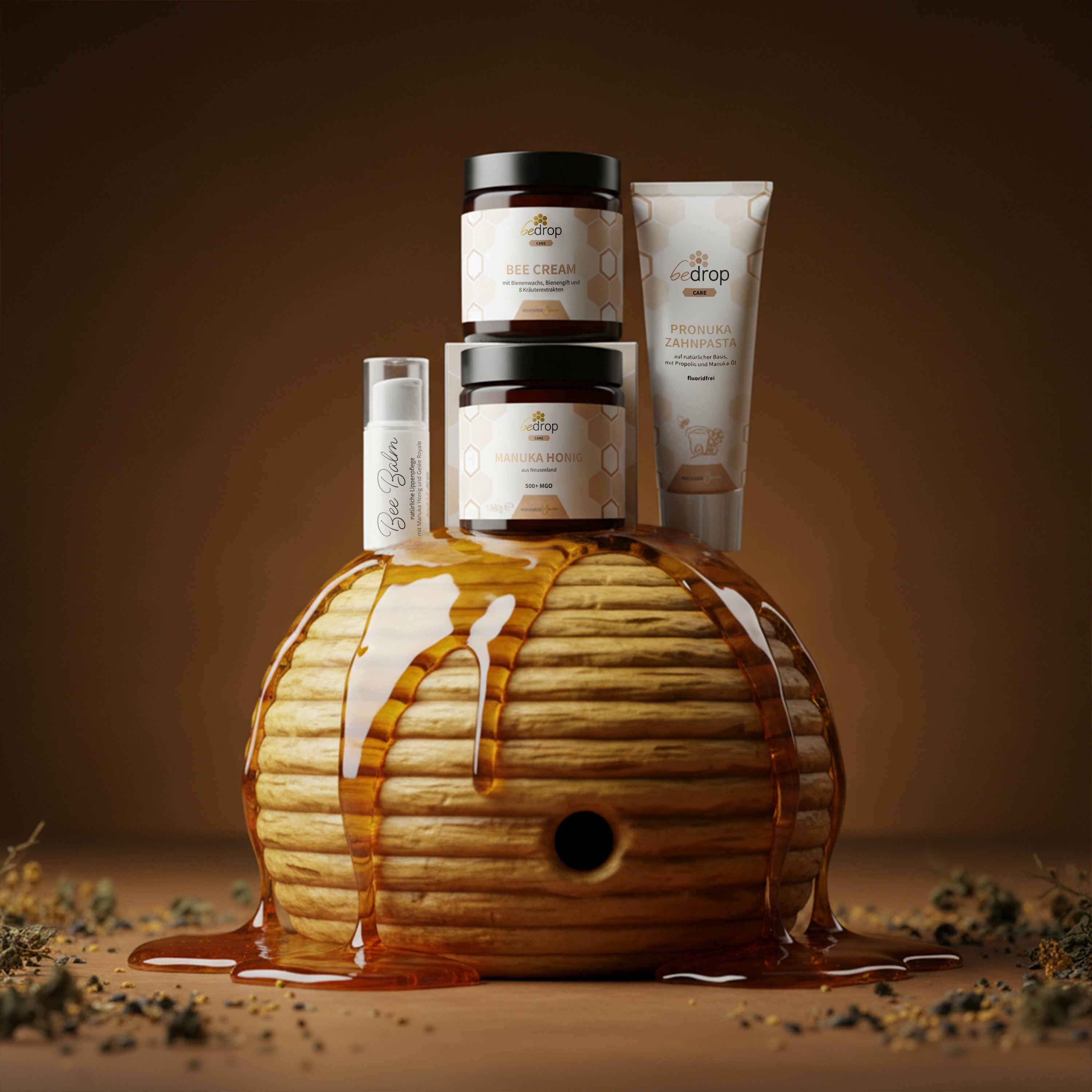 Set Bestseller | Crema de Abeja, Tintura de Propóleo sin alcohol & Jabón de Miel de Propóleo