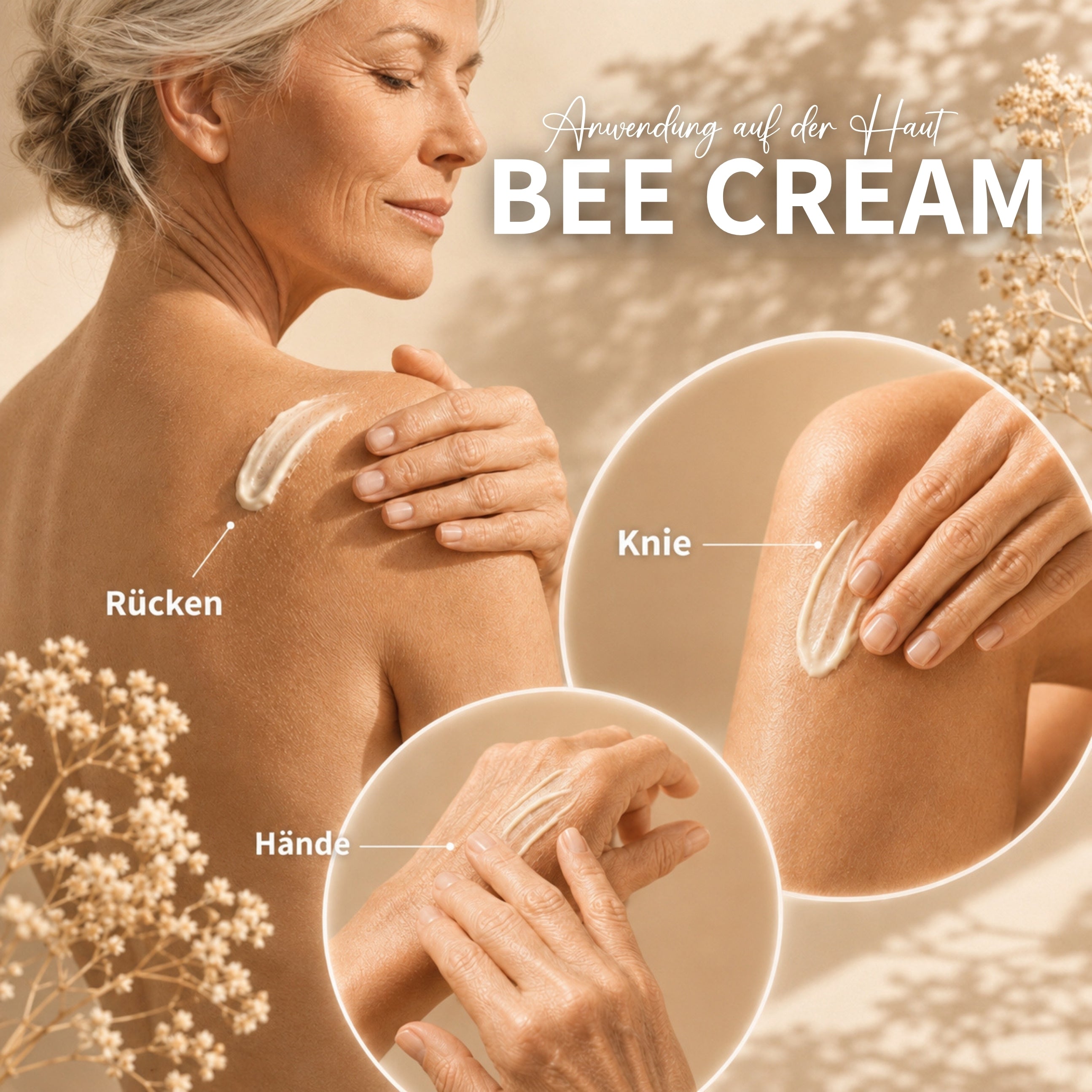 Bee Cream pomada de veneno de abeja con 8 extractos de hierbas - 100g