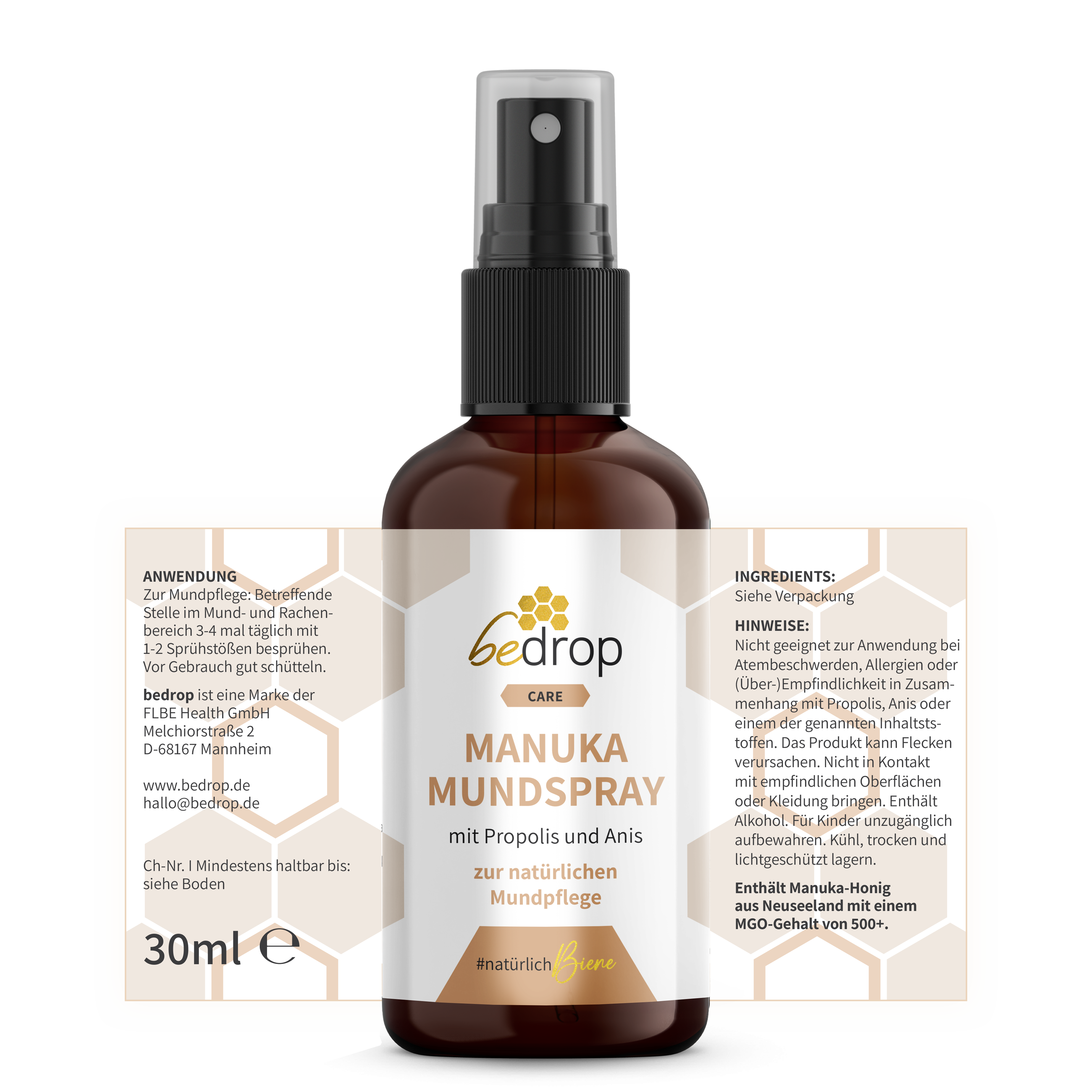 Manuka Set | Miel de Manuka MGO 500 + Spray Garganta Manuka/Propolis/Anis