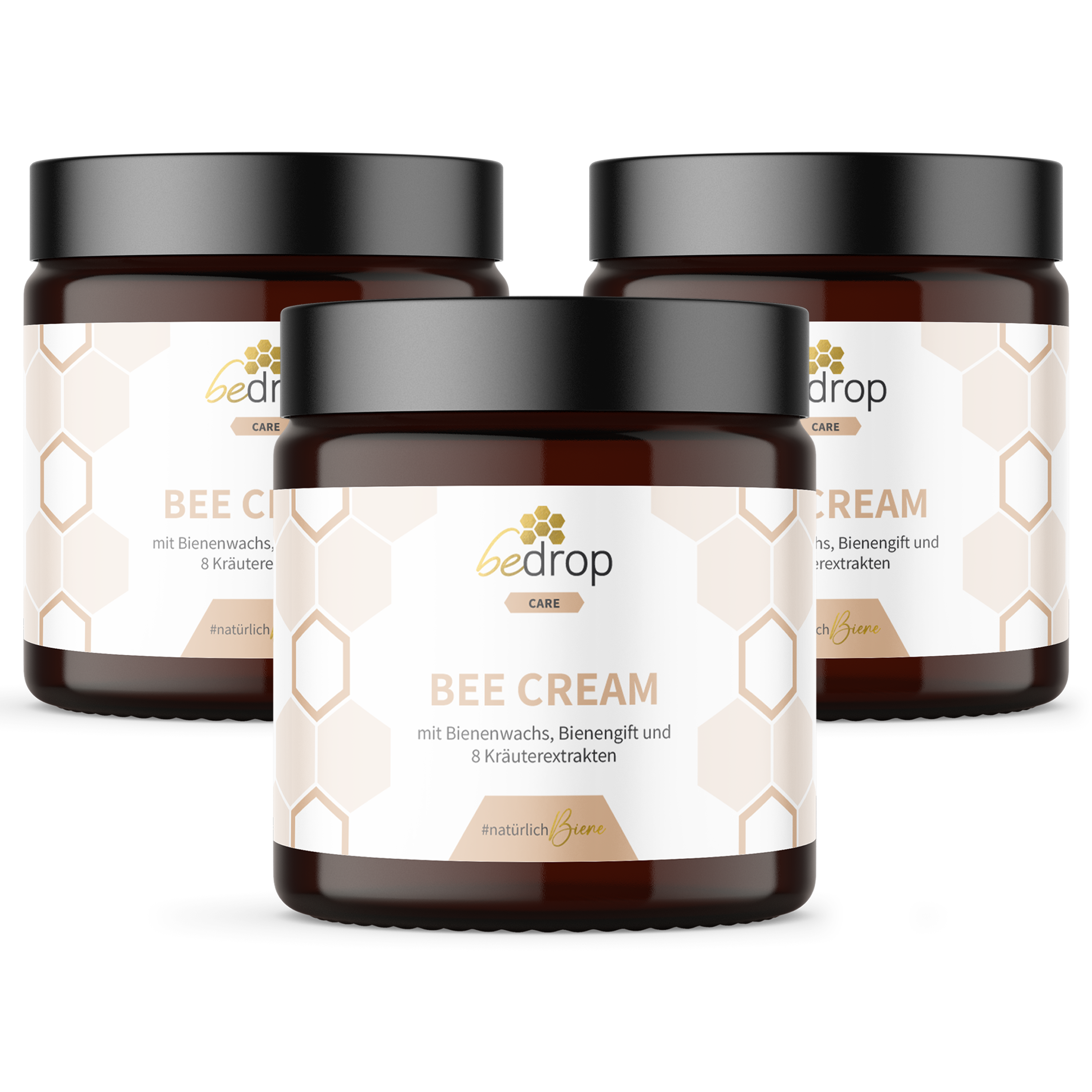 Lote: 3 ungüentos de veneno de abeja Bee Cream y 8 extractos de hierbas en un lote de 3
