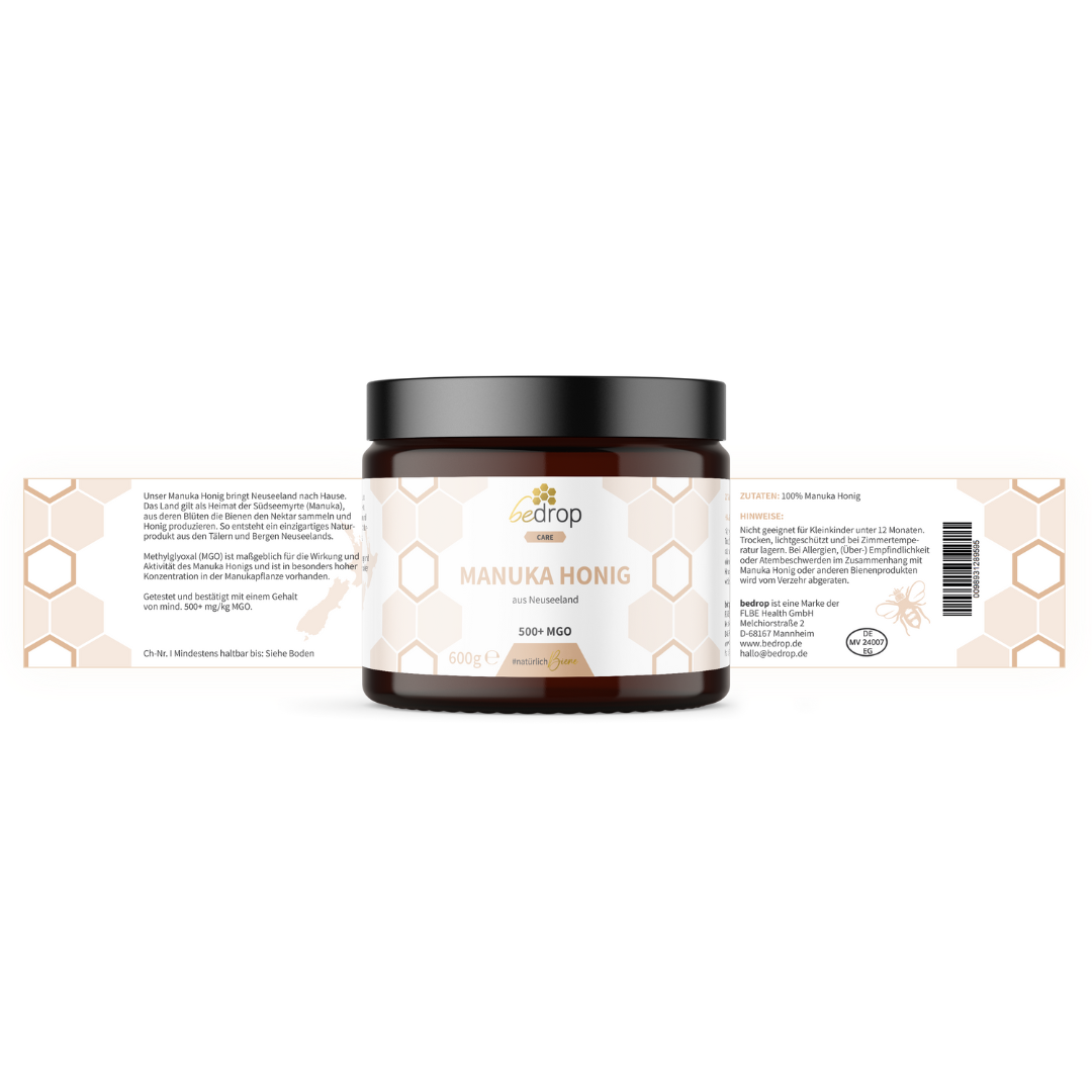 XXL Miel de Manuka 600 g con tarro MGO 500+