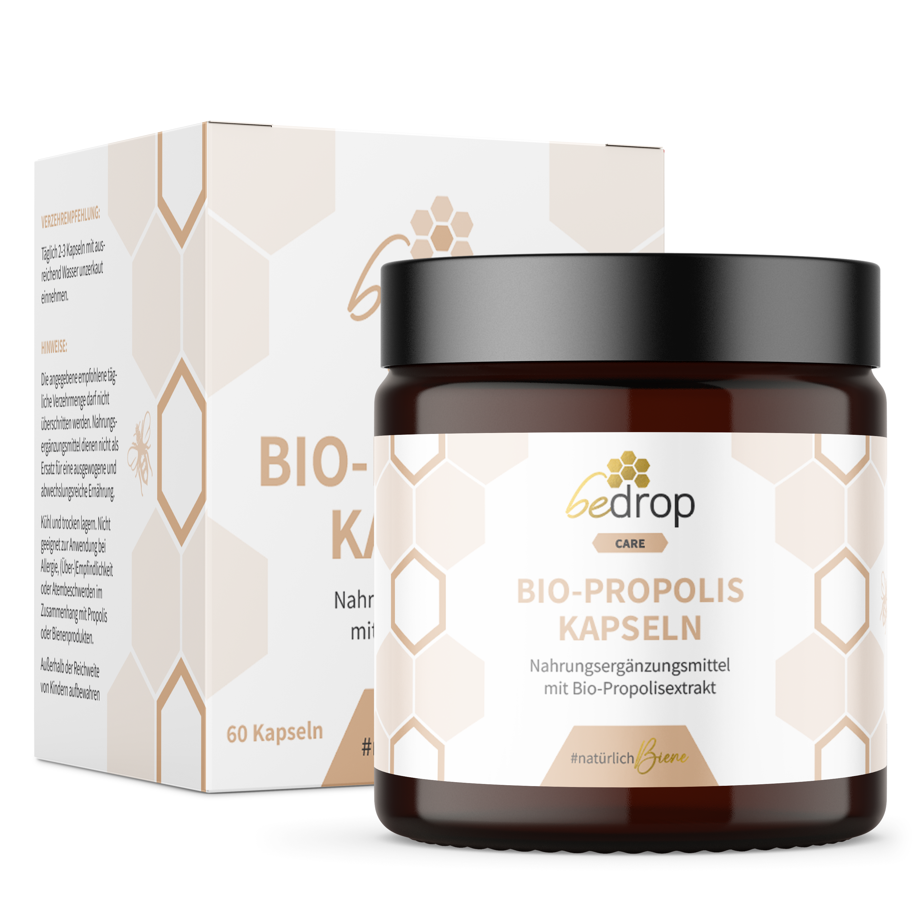 Cápsulas de propóleo ecológico (100% pura calidad apícola) - 60 cápsulas