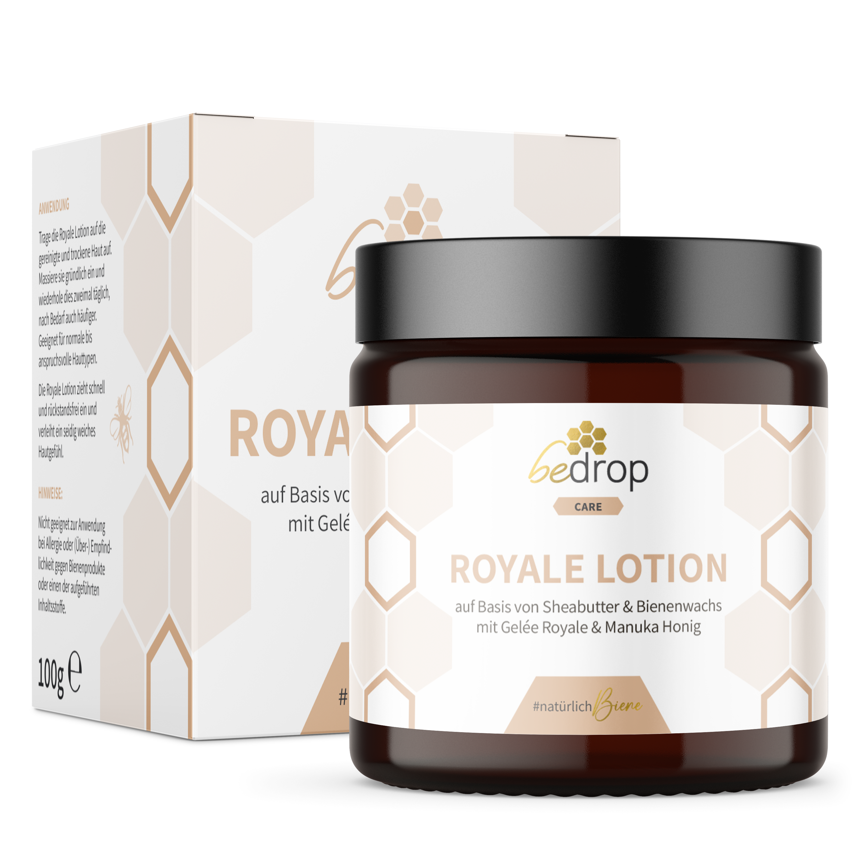 Royale Lotion loción corporal con jalea real, manteca de karité y miel de manuka - 100g