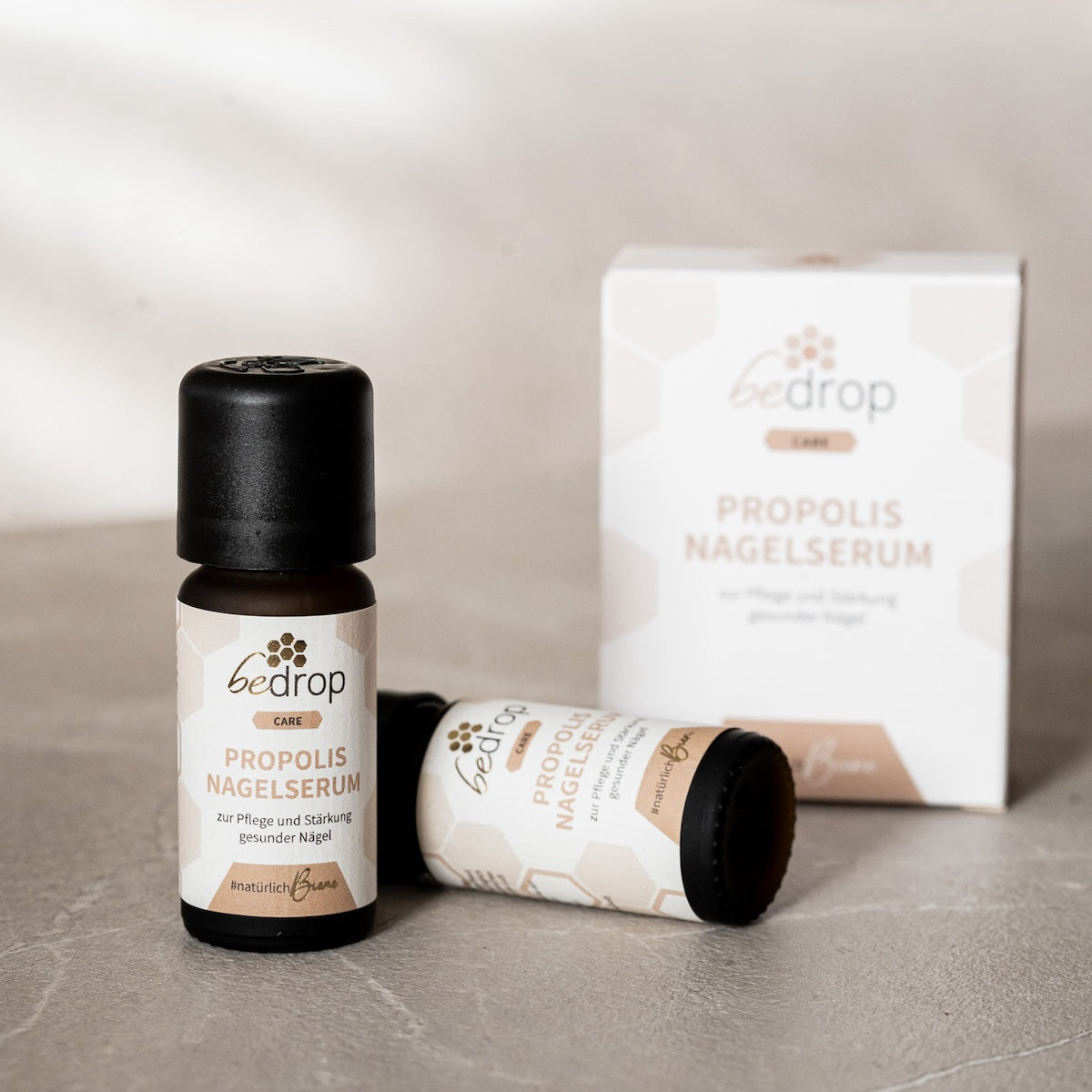 Lote: 3x suero de propóleo para uñas - cuidado de las uñas con altas dosis de propóleo y 4 aceites esenciales - 10ml
