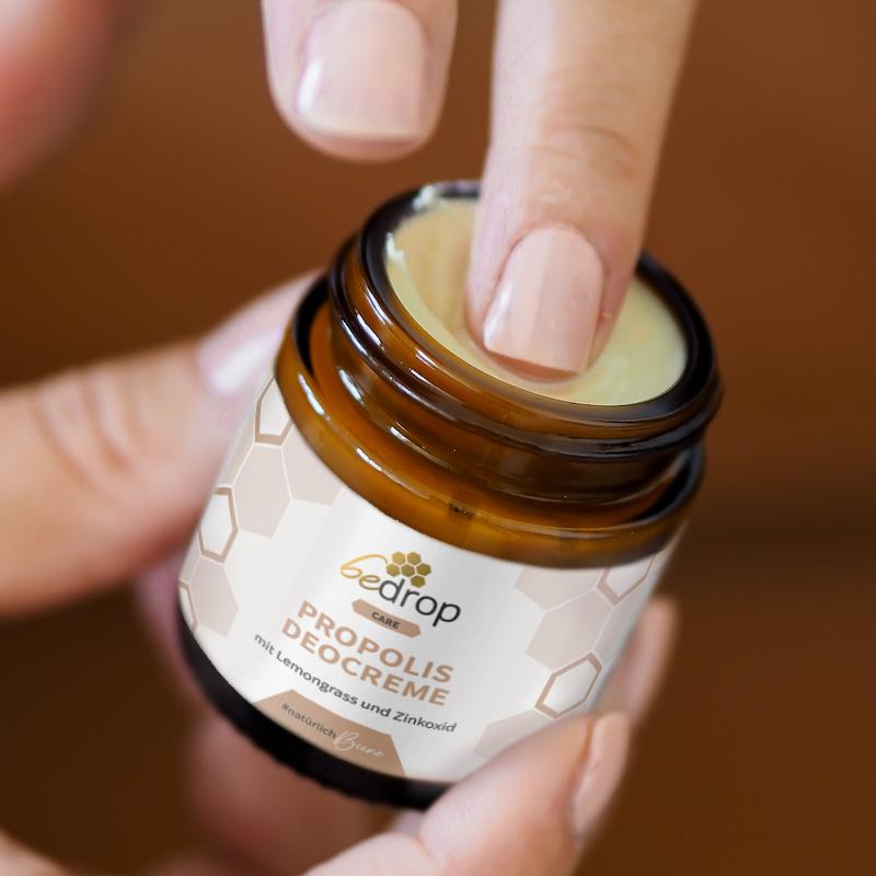 Lote: 3 desodorantes en crema con propóleo / desodorante sólido con hierba limón - 30 ml en lote de 3