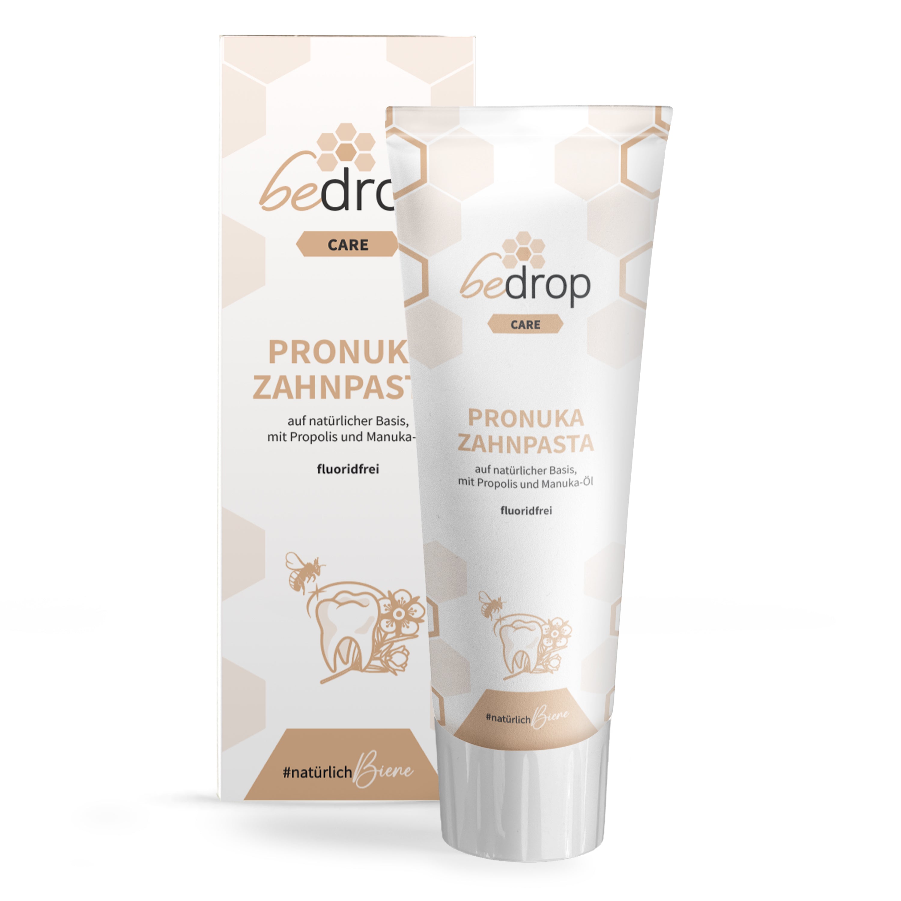 Pronuka pasta dentífrica / pasta dentífrica con propóleo y aceite de manuka, sin flúor y natural - 75ml