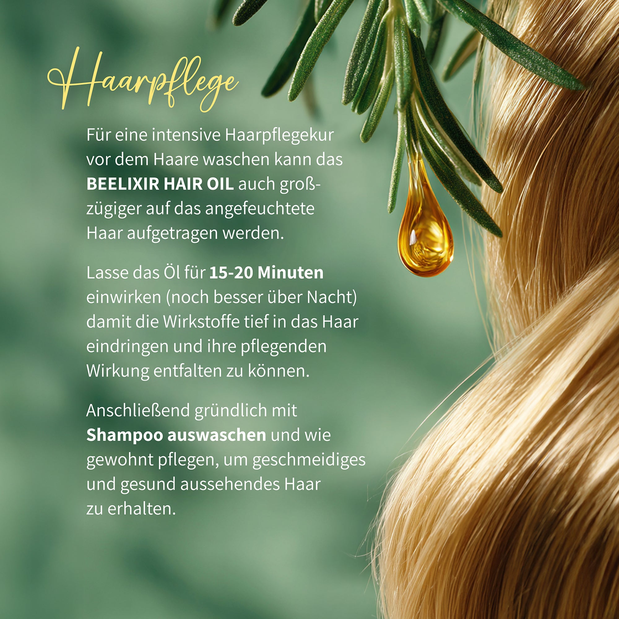 BEELIXIR ACEITE CAPILAR / Aceite capilar con miel de manuka, propóleo y extracto de romero - 30ml