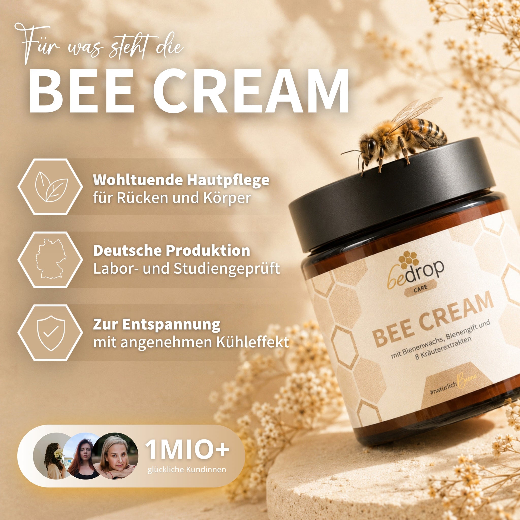 ❤︎PAGE UNE❤︎ Release Cream 30g Pomada y crema de veneno de abeja - Crema de abeja para músculos y