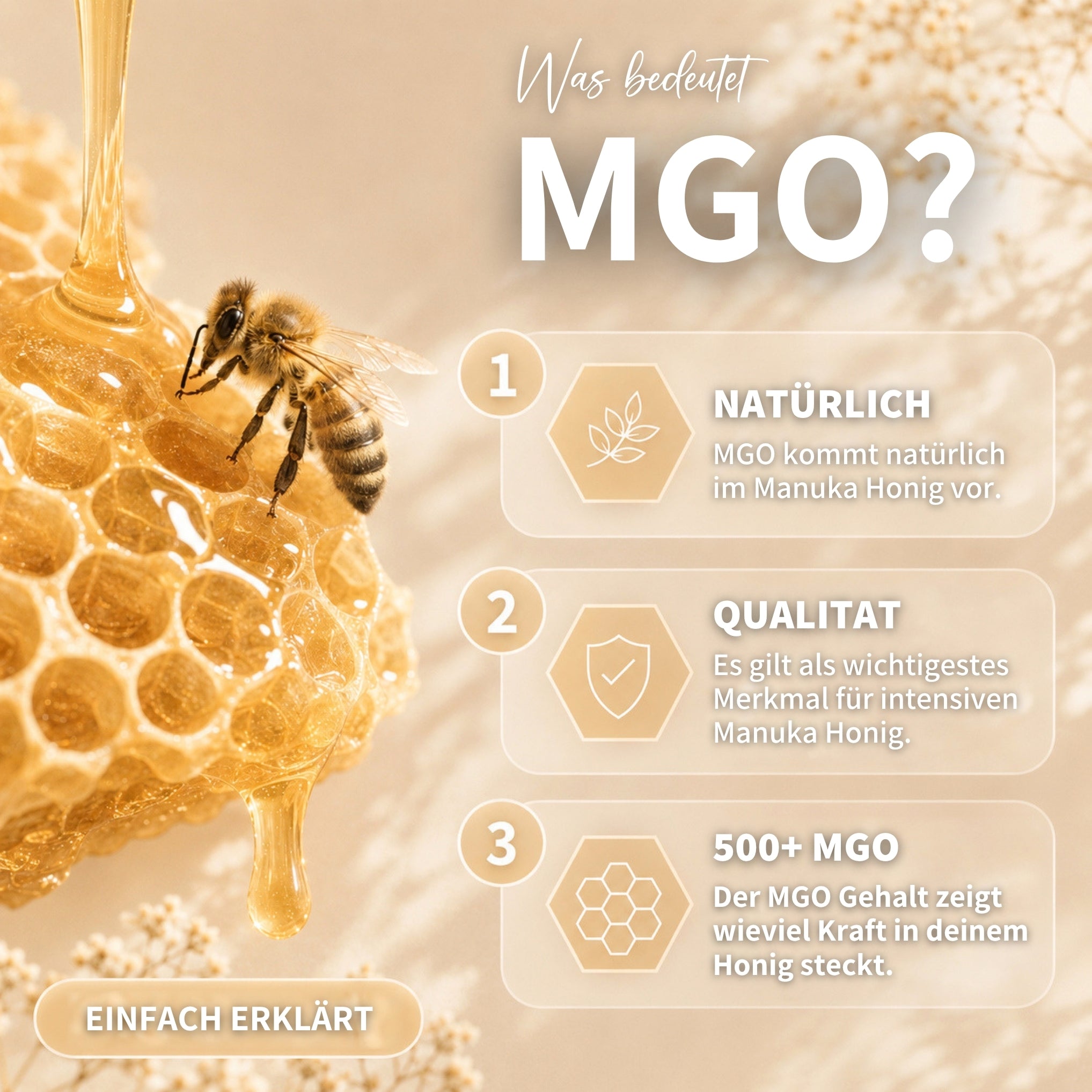 Miel de Manuka 140g con MGO 500+