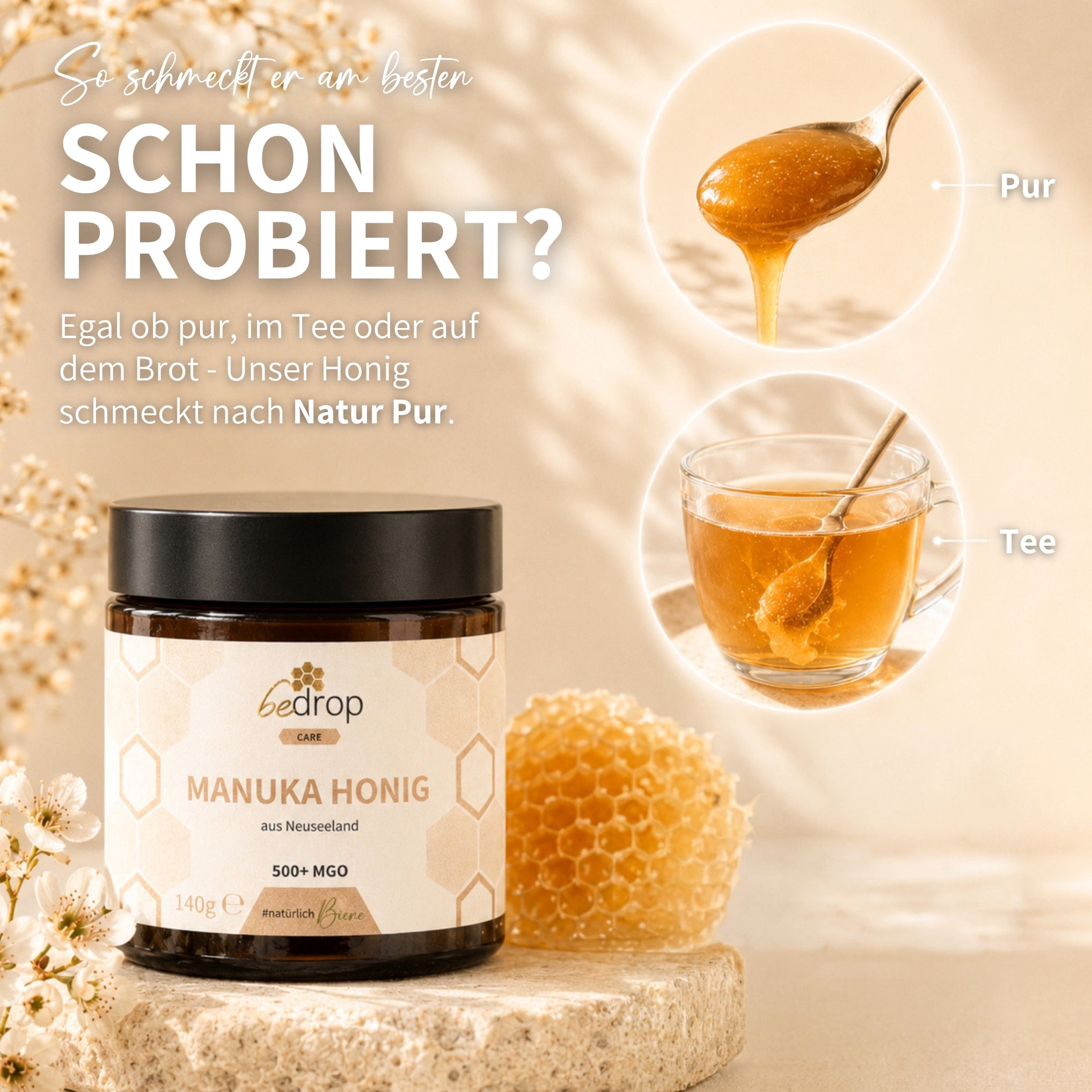 Miel de Manuka 140g con MGO 500+