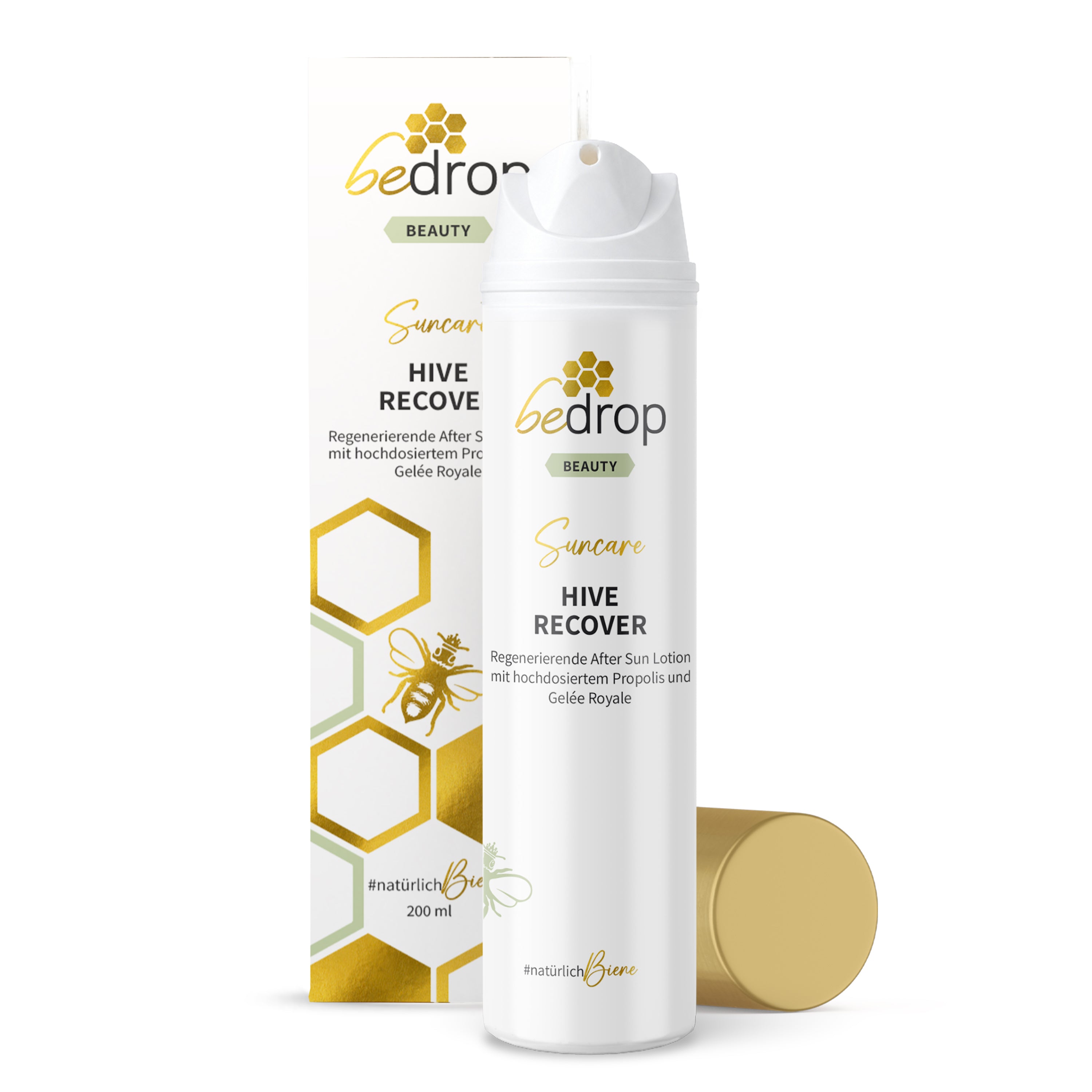HIVE RECOVER - loción regeneradora para después del sol con altas dosis de jalea real y propóleo - 200ml