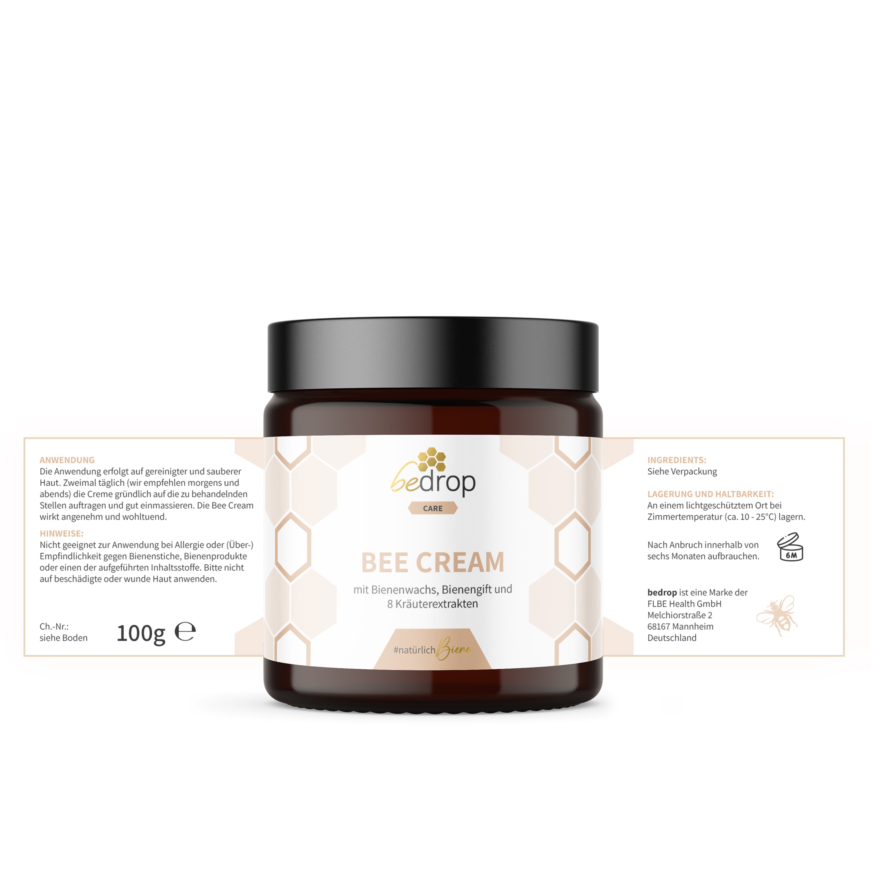 Set Bienestar (grande)| Crema de abeja (pomada de veneno de abeja) + cápsulas de jalea real + BeeBalm