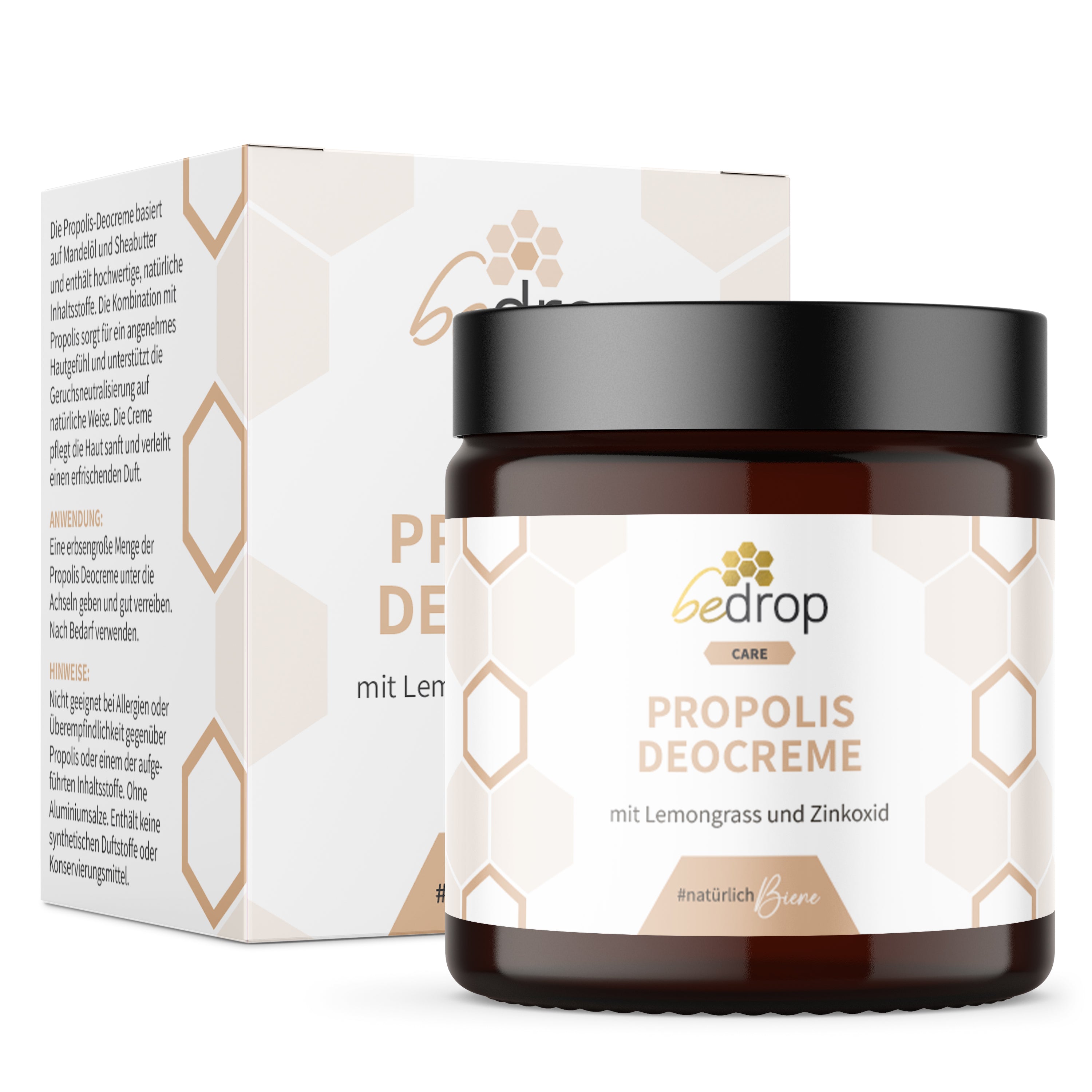 Crema desodorante de propóleo / desodorante sólido con hierba limón - 30ml