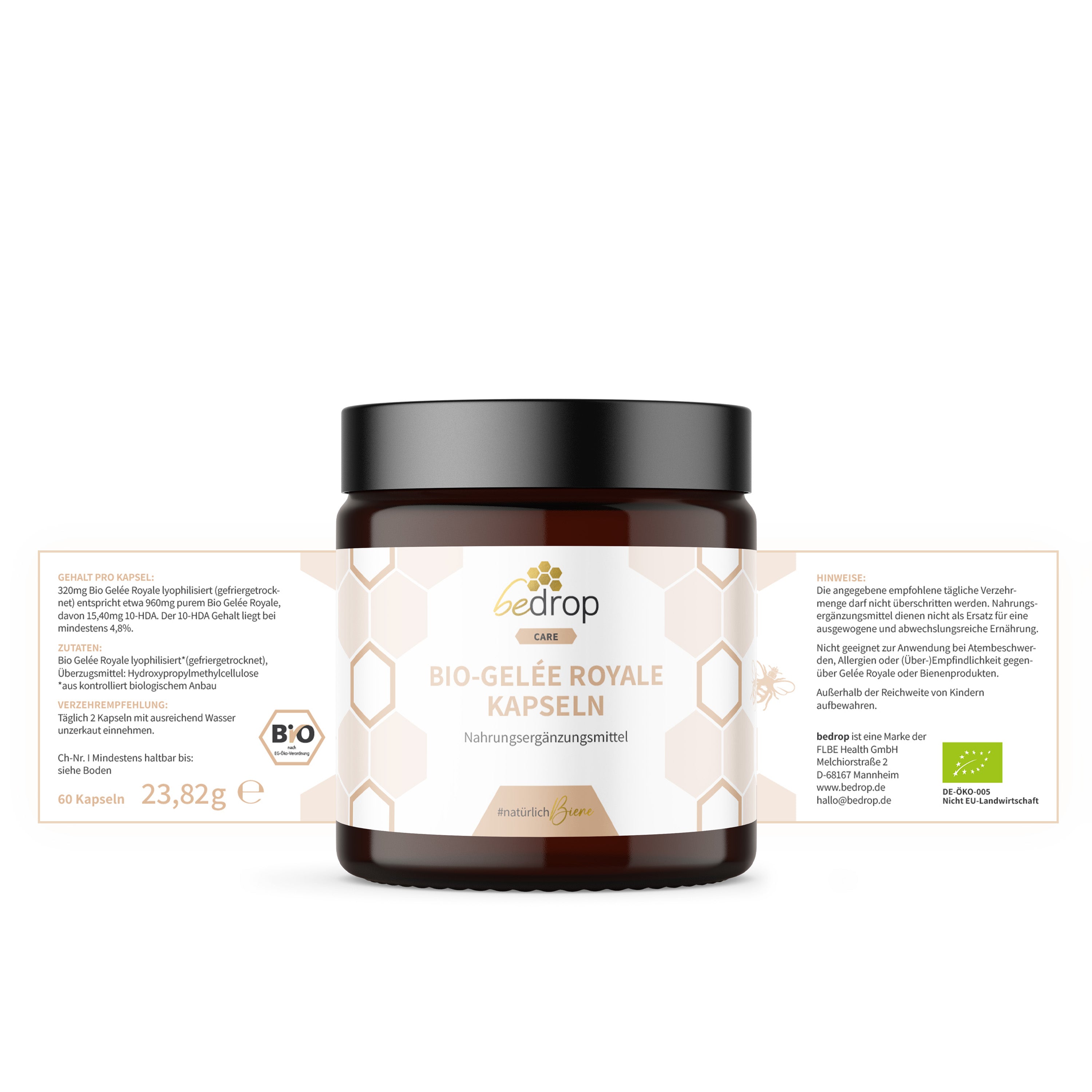 Set Bienestar (grande)| Crema de abeja (pomada de veneno de abeja) + cápsulas de jalea real + BeeBalm