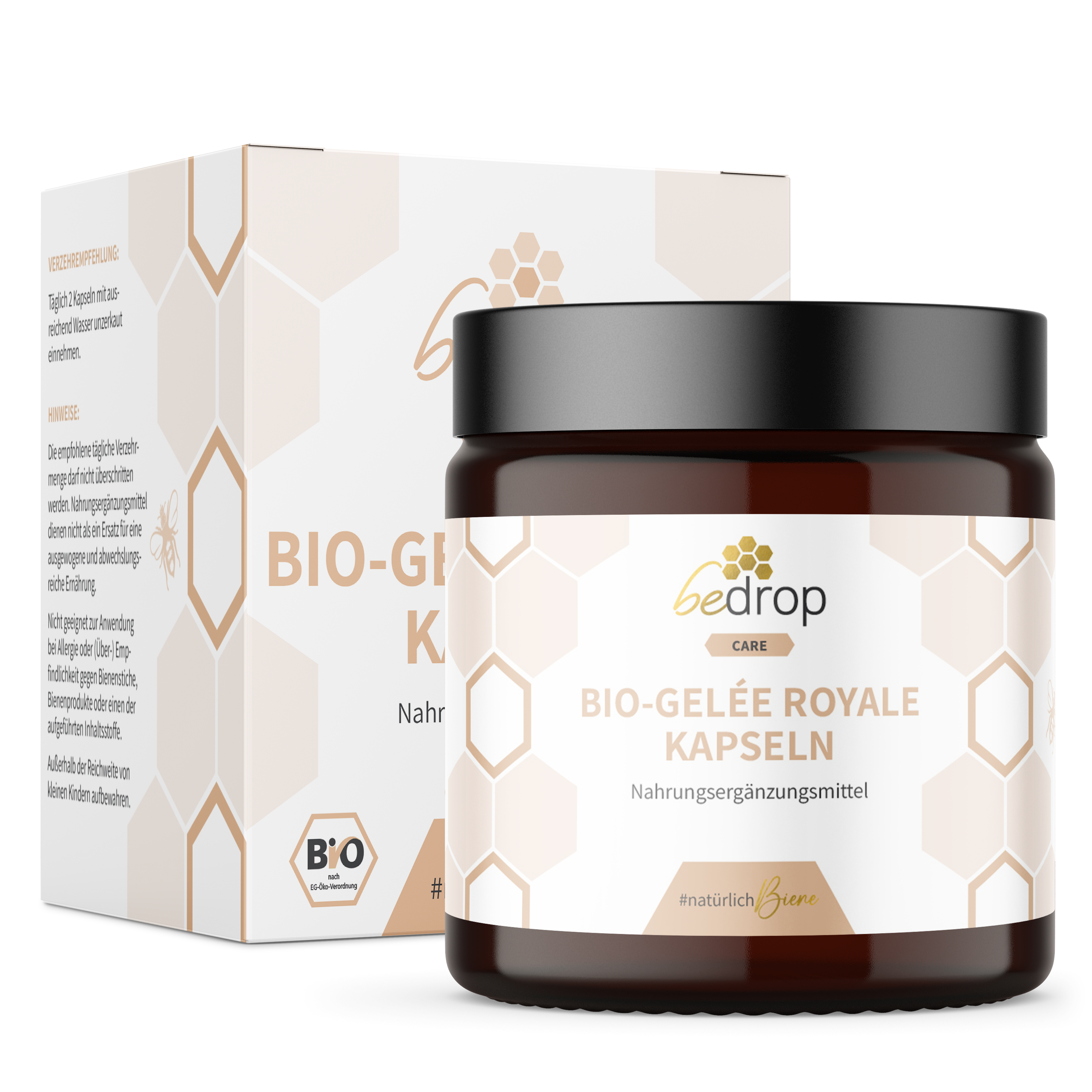 Cápsulas de jalea real ecológica (certificado ecológico) - 60 cápsulas