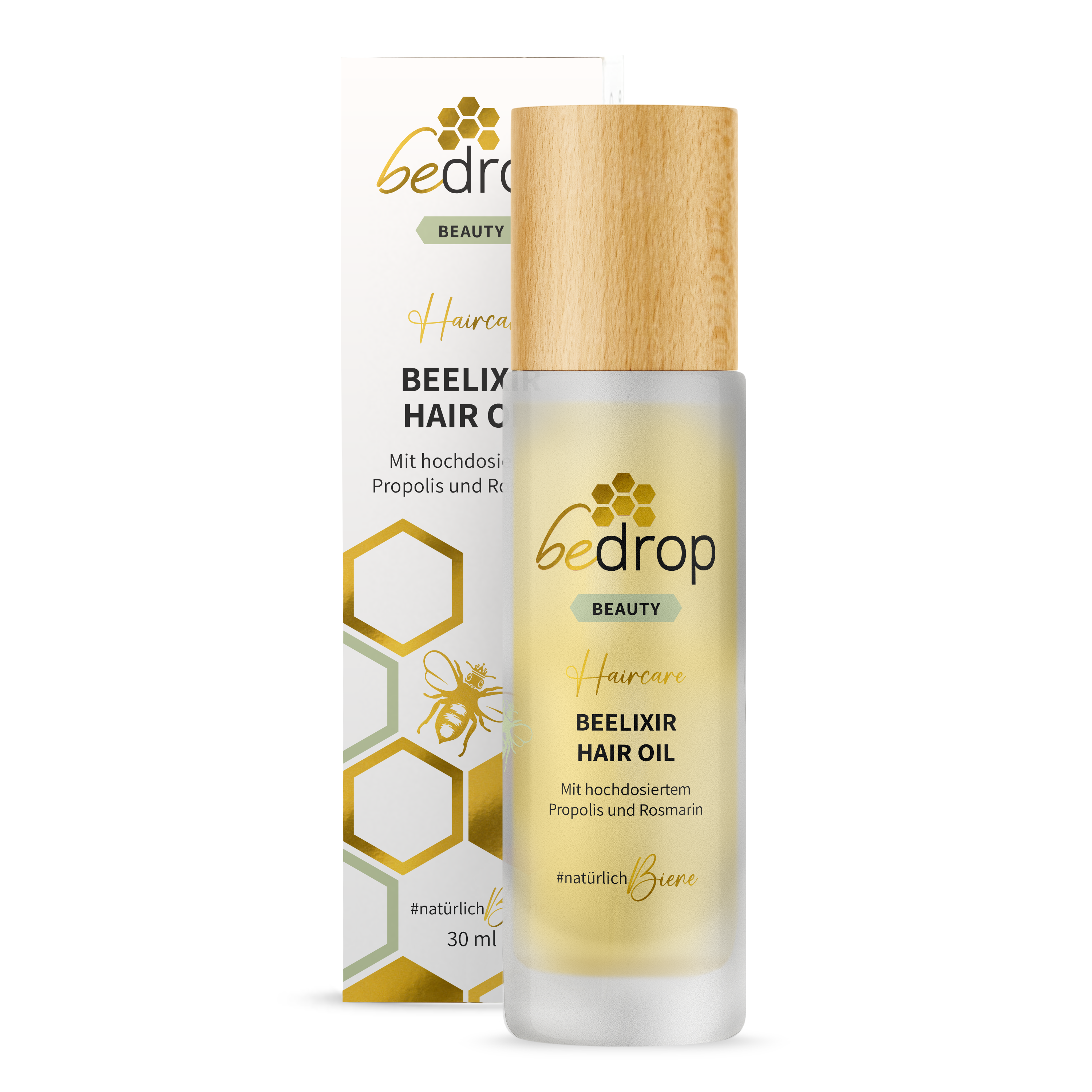BEELIXIR ACEITE CAPILAR / Aceite capilar con miel de manuka, propóleo y extracto de romero - 30ml