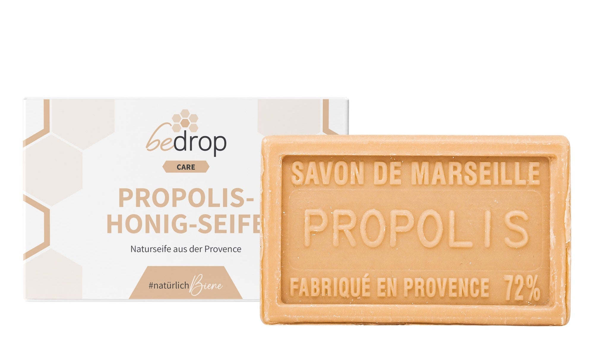 Jabón de miel de propóleo jabón natural de manos / jabón corporal de Provenza - 100g