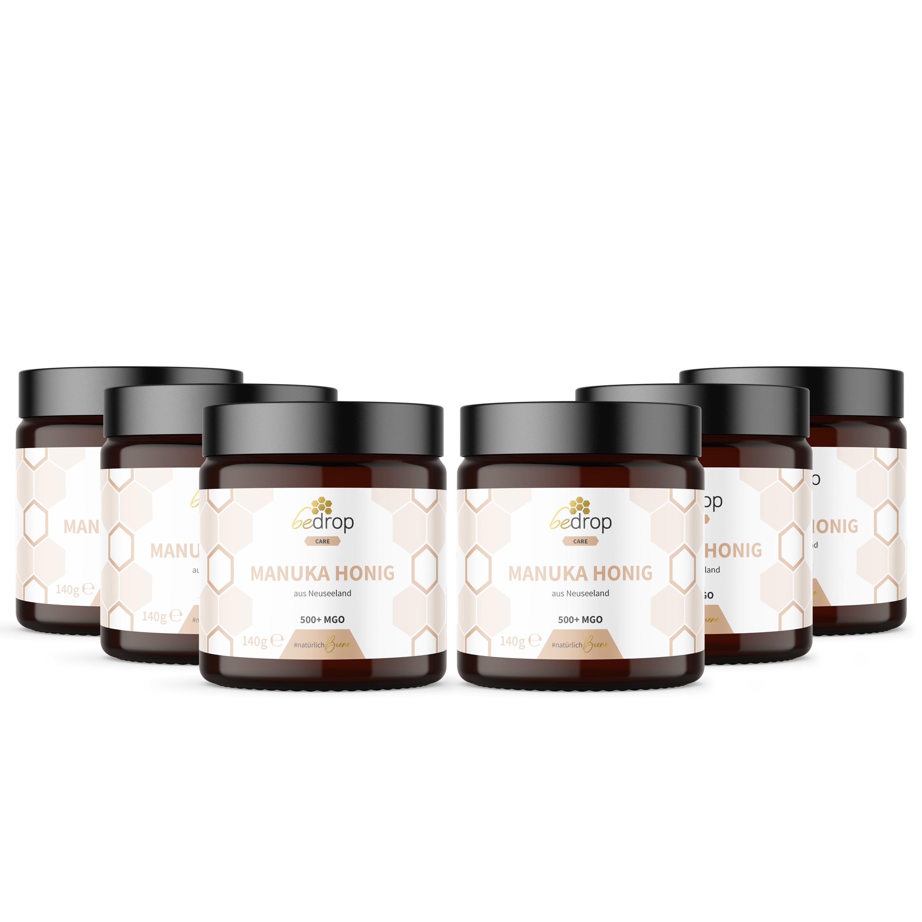 Estuche: 6x Miel de Manuka MGO 500+ - 140g en un lote de 6