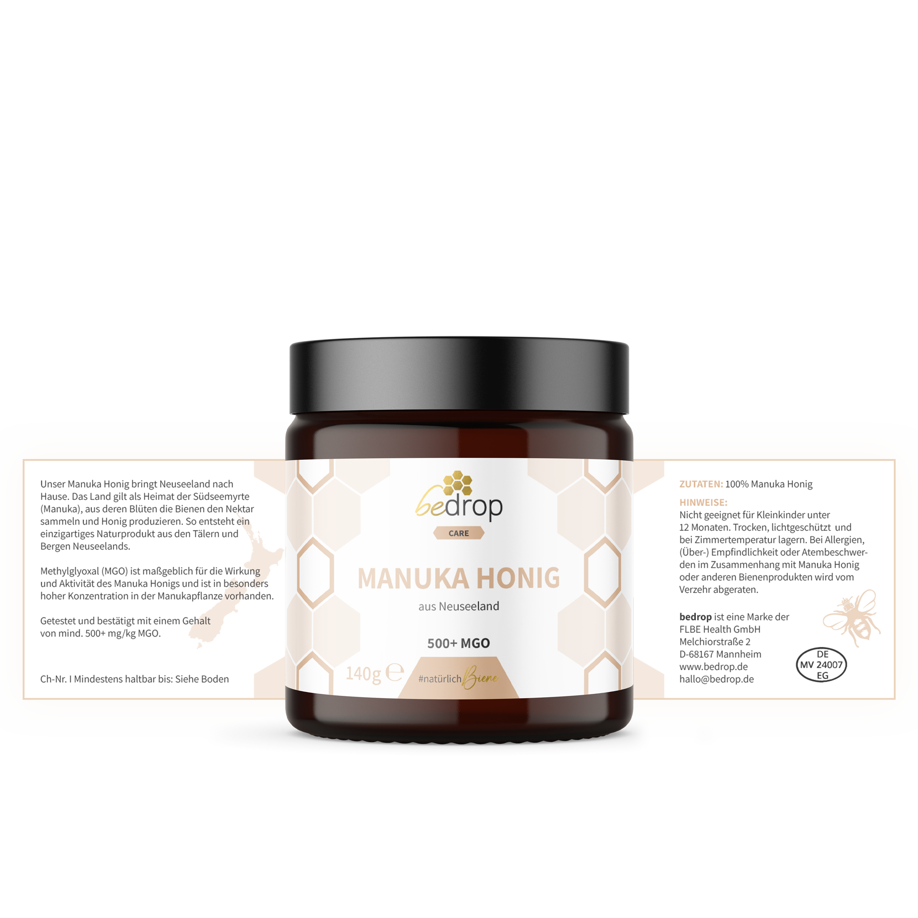 Set Pro Senior | Miel de Manuka MGO 500+, Cápsulas de Jalea Real Ecológica & Crema de Abeja