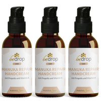 Set: 3x Crema de Manos Reparadora de Manuka / Crema de manos con miel de manuka, propóleo y vitamina A en set de 3