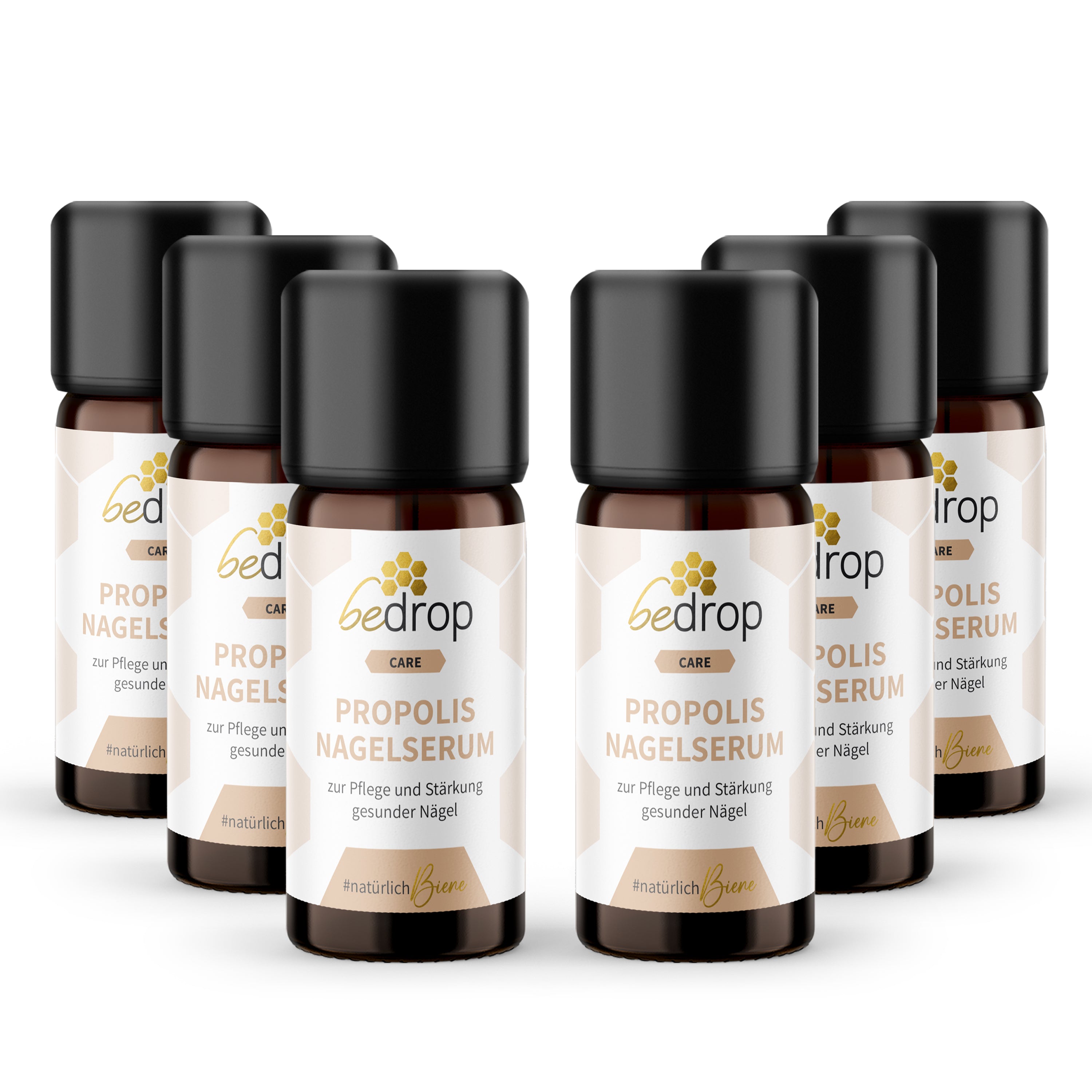 Lote: 3x suero de propóleo para uñas - cuidado de las uñas con altas dosis de propóleo y 4 aceites esenciales - 10ml