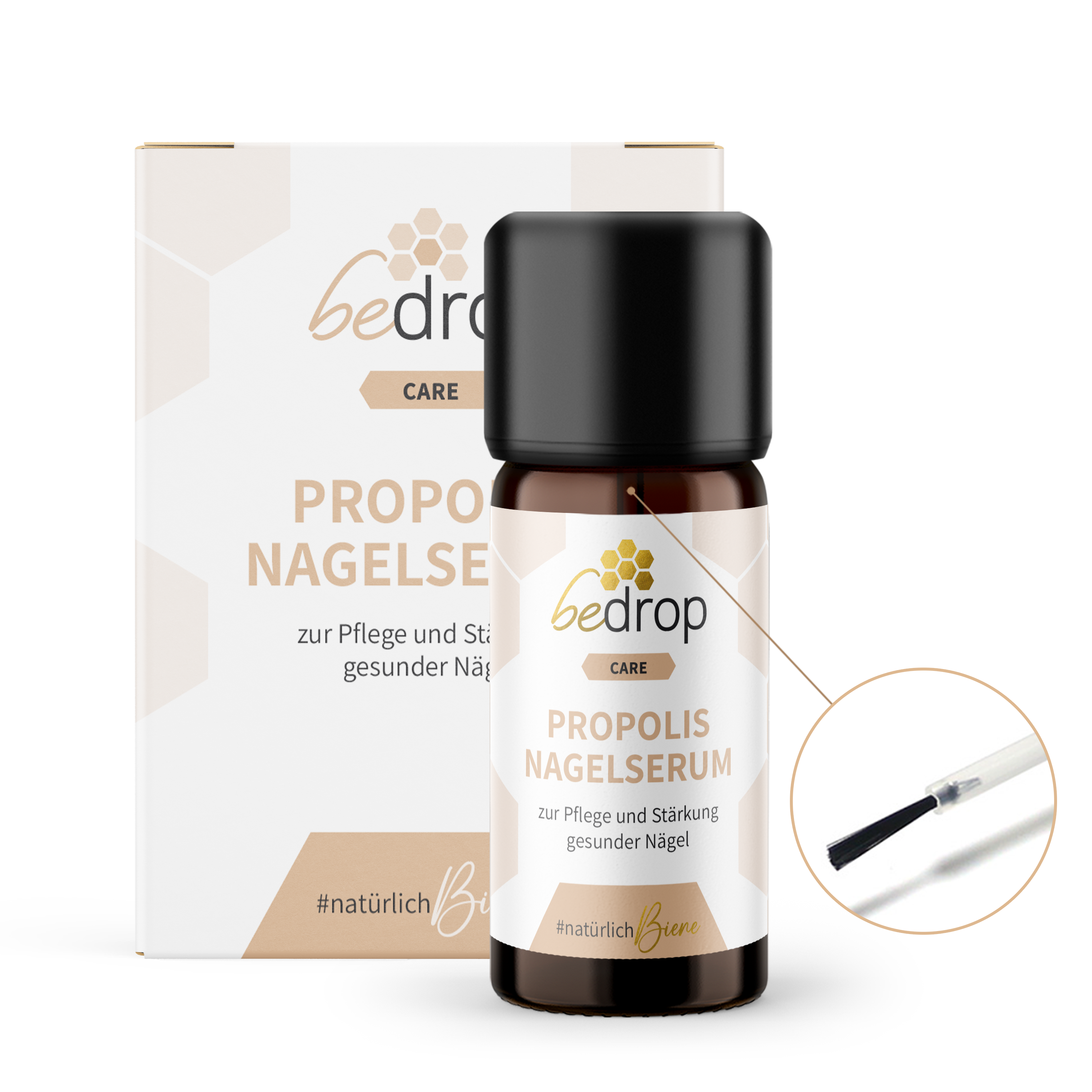 Suero de propóleo para uñas - cuidado de uñas con altas dosis de propóleo y 4 aceites esenciales - 10ml