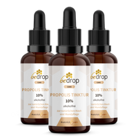 Estuche: 3x tintura de propóleo (sin alcohol y soluble en agua) - 30ml en un set de 3