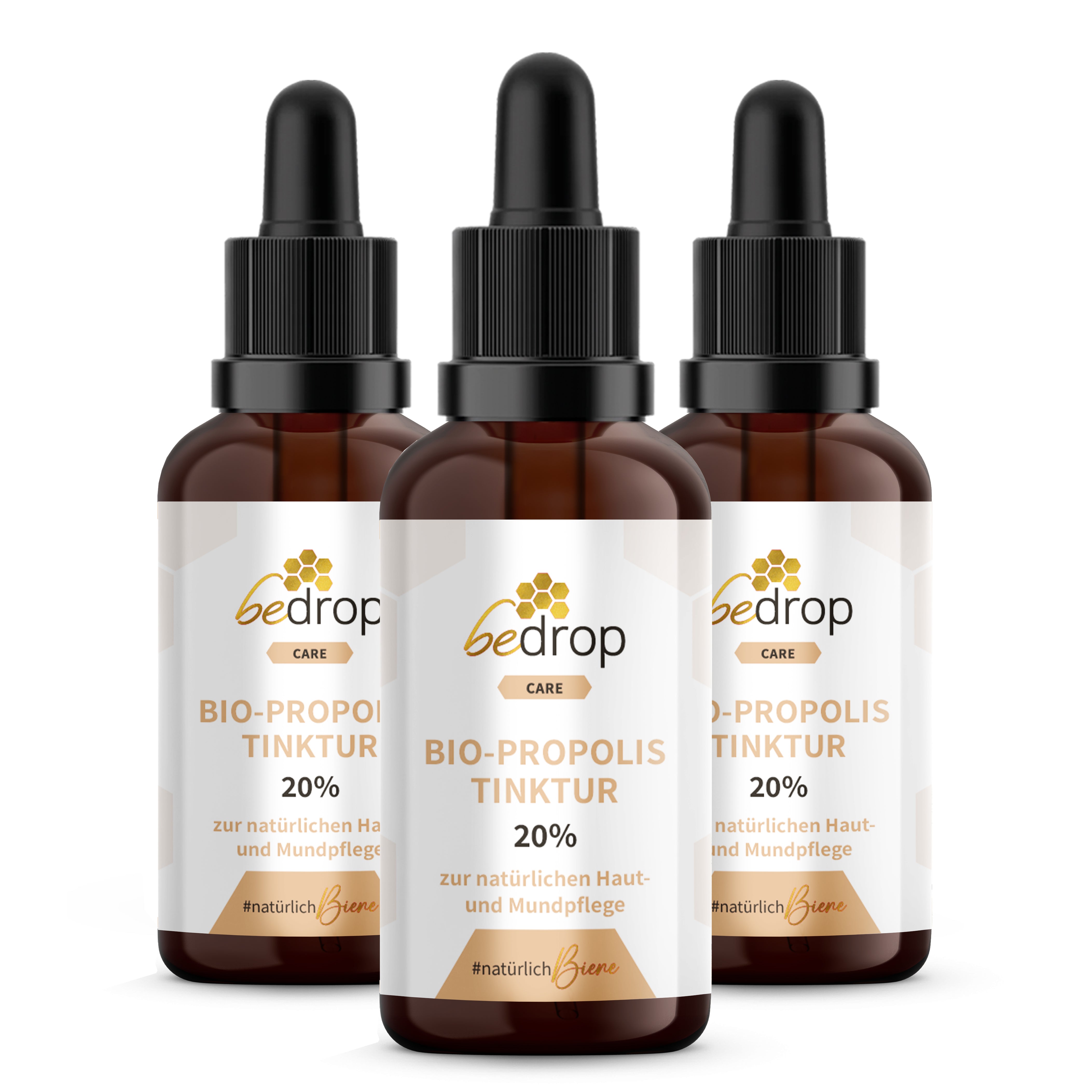 Lote: 3x tintura de extracto de propóleo con pipeta 20% - 30ml en un lote de 3