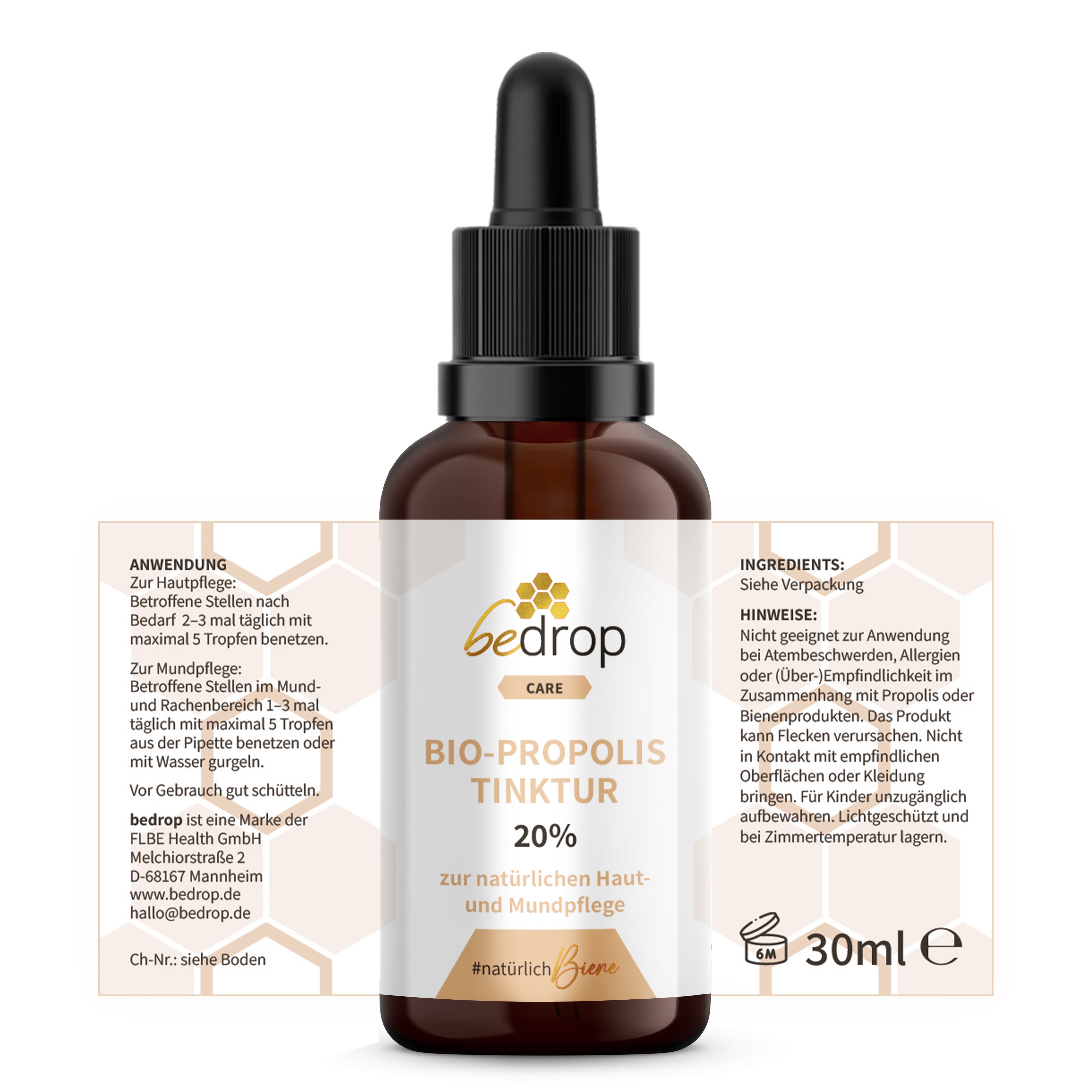 El set todoterreno | cápsulas de própolis & 20% de tintura + cápsulas de jalea real & pura/fresca + miel de manuka