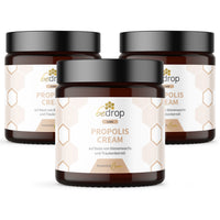 Estuche: 3x Crema de Própolis - crema de própolis de alta dosis con cera de abeja y aceite de semilla de uva en un estuche de 3