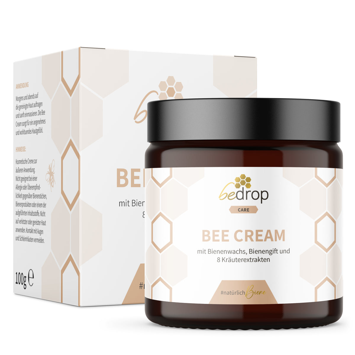 Bee Cream pomada de veneno de abeja con 8 extractos de hierbas - 100g