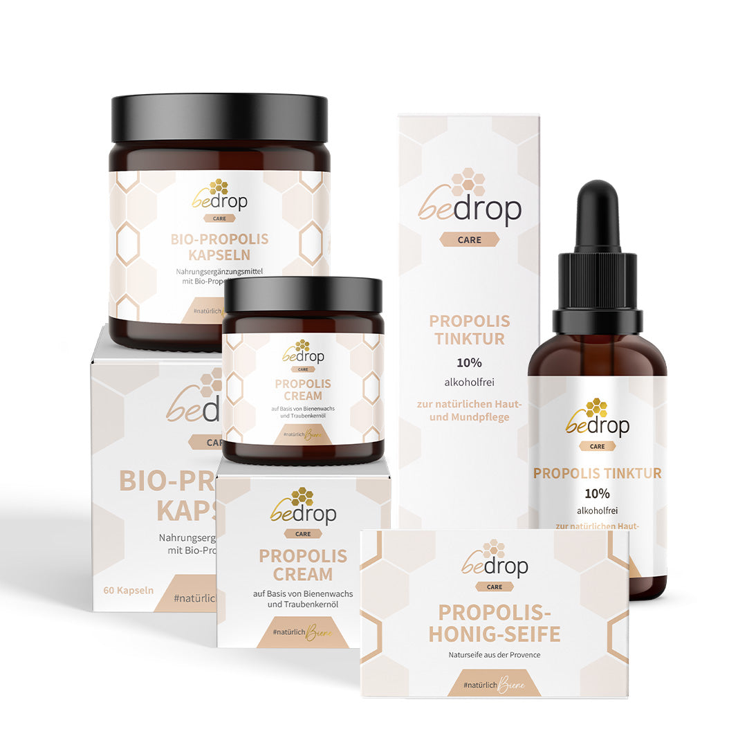 Set Derma | Tintura, jabón, cápsulas y crema de própolis | Para niños y adultos