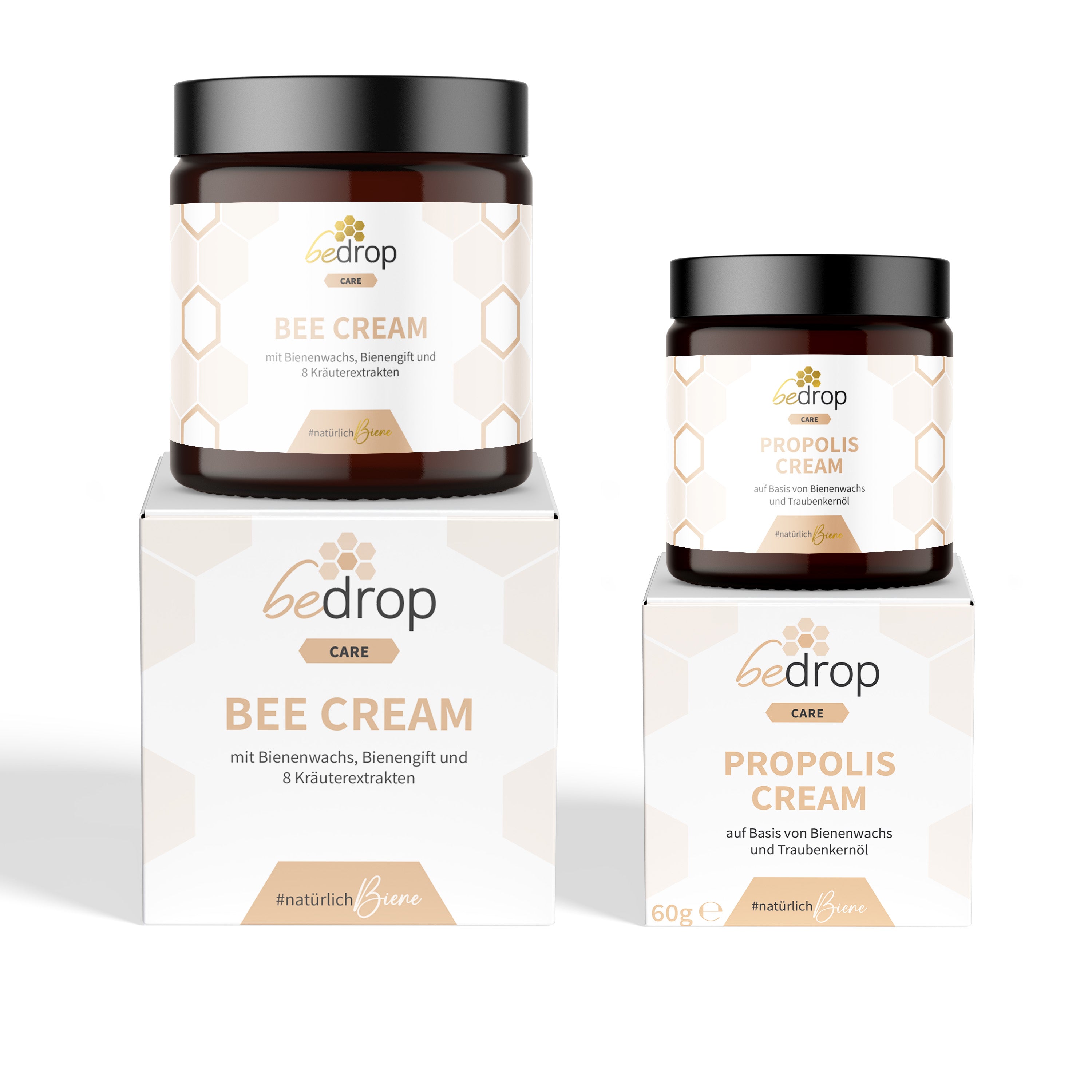 Set de cremas | Crema de abeja (pomada de veneno de abeja) + Crema de propóleo (pomada de propóleo)