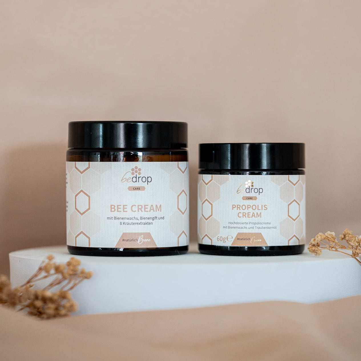 Set de cremas | Crema de abeja (pomada de veneno de abeja) + Crema de propóleo (pomada de propóleo)