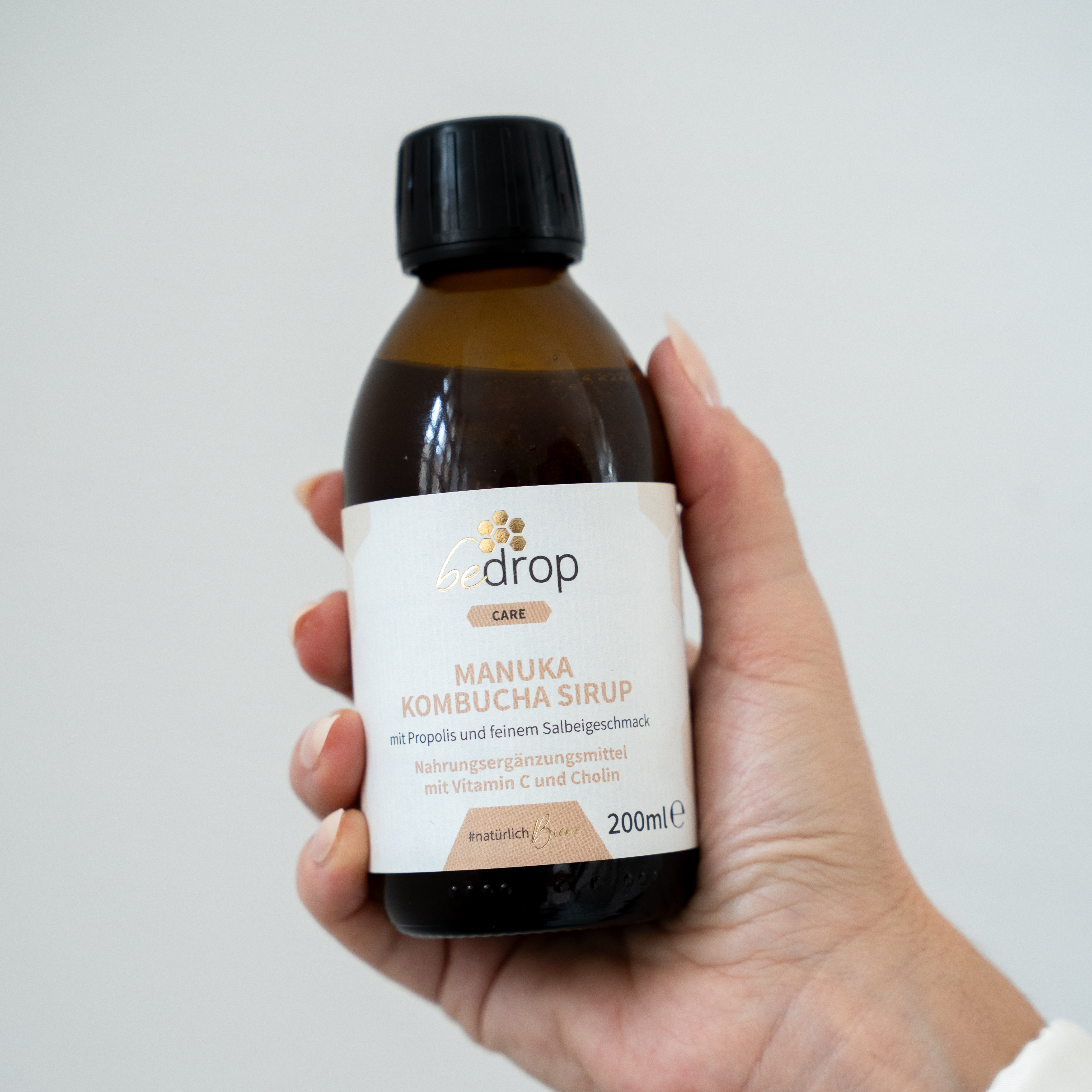 Lote: 3 jarabe Manuka Kombucha con propóleo y aroma de salvia fina - 3x 200ml
