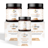 Set para el cuidado de la piel | Crema de Abeja (pomada de veneno de abeja) + Crema de Propóleo (pomada de propóleo) + Loción Royale (loción corporal)