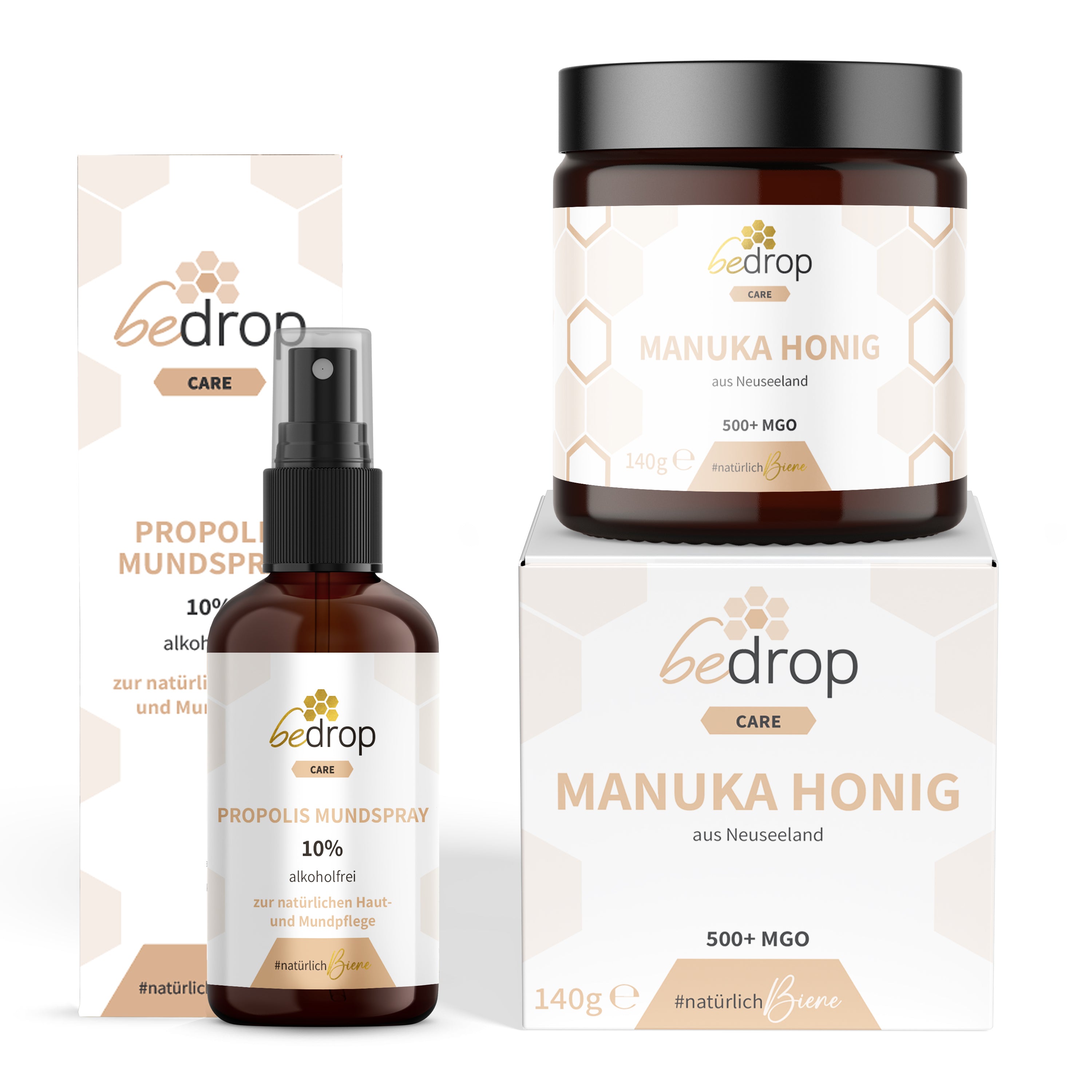 Animal Set | Propóleo Spray (sin alcohol) & Miel de Manuka MGO 500+