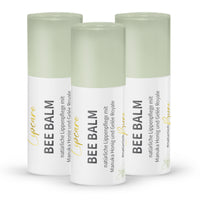 Estuche: 3x Bee Balm - bálsamo labial natural con miel de manuka, jalea real y retinol