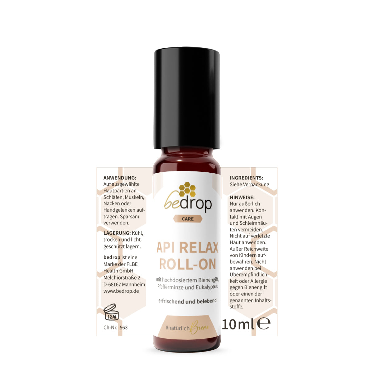 Api Relax Roll-On con altas dosis de veneno de abeja, menta y eucalipto - 10ml